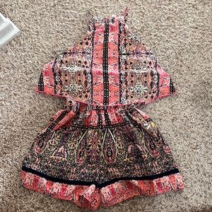 multicolored romper